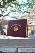 Central Michigan University Seal Maroon Top-Open Diploma Cover