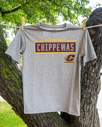 Central Michigan Chippewas Action C Heather Gray Youth T-Shirt