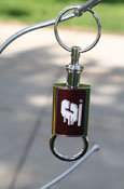 Action C Silver Valet Key Chain