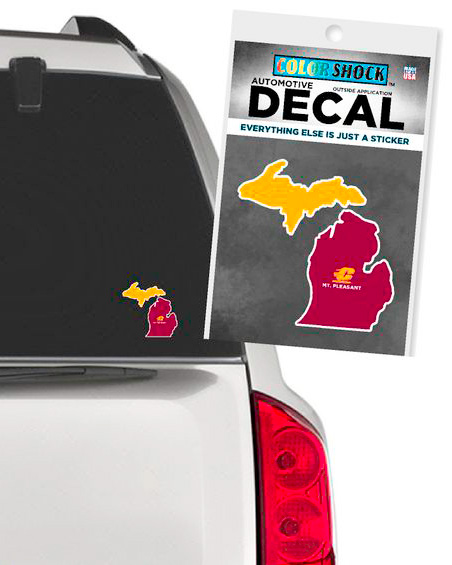 Action C Michigan Maroon & Gold Automotive Decal