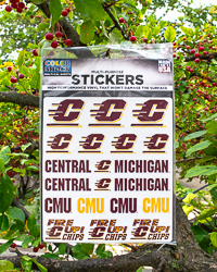 Central Michigan Assorted Vinyl Stickers