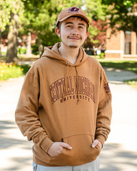 Central Michigan University Action C Brown Hoodie