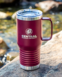 Action C Central Michigan University 20 oz. Maroon Stainless Steel Travel Tumbler