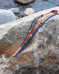 Central Michigan Rainbow Pride Lanyard