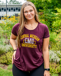 Central Michigan University CMU Maroon Women's T-Shirt