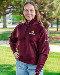 Action C Central Michigan University Maroon Women’s ¼ Zip Raglan Pullover